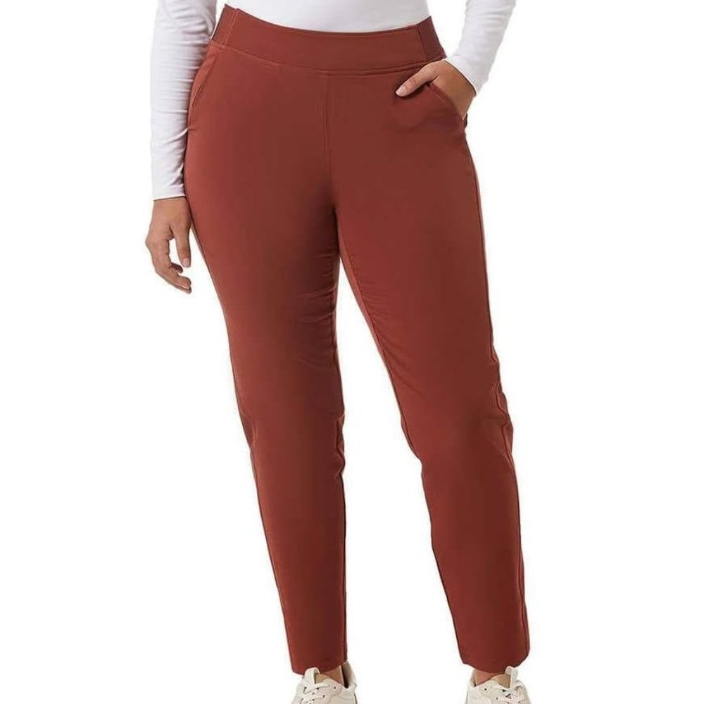 NWT 32 Degrees Cool Women's Lightweight Pull On Pants Brown Size S $65 11HL385